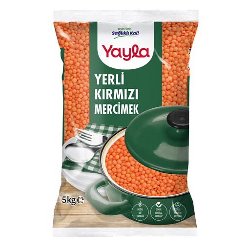 Yayla Kırmızı Mercimek 5 Kg