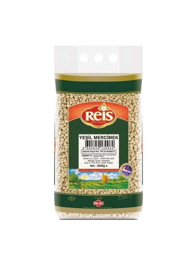 Reis Yeşil Mercimek 5 Kg