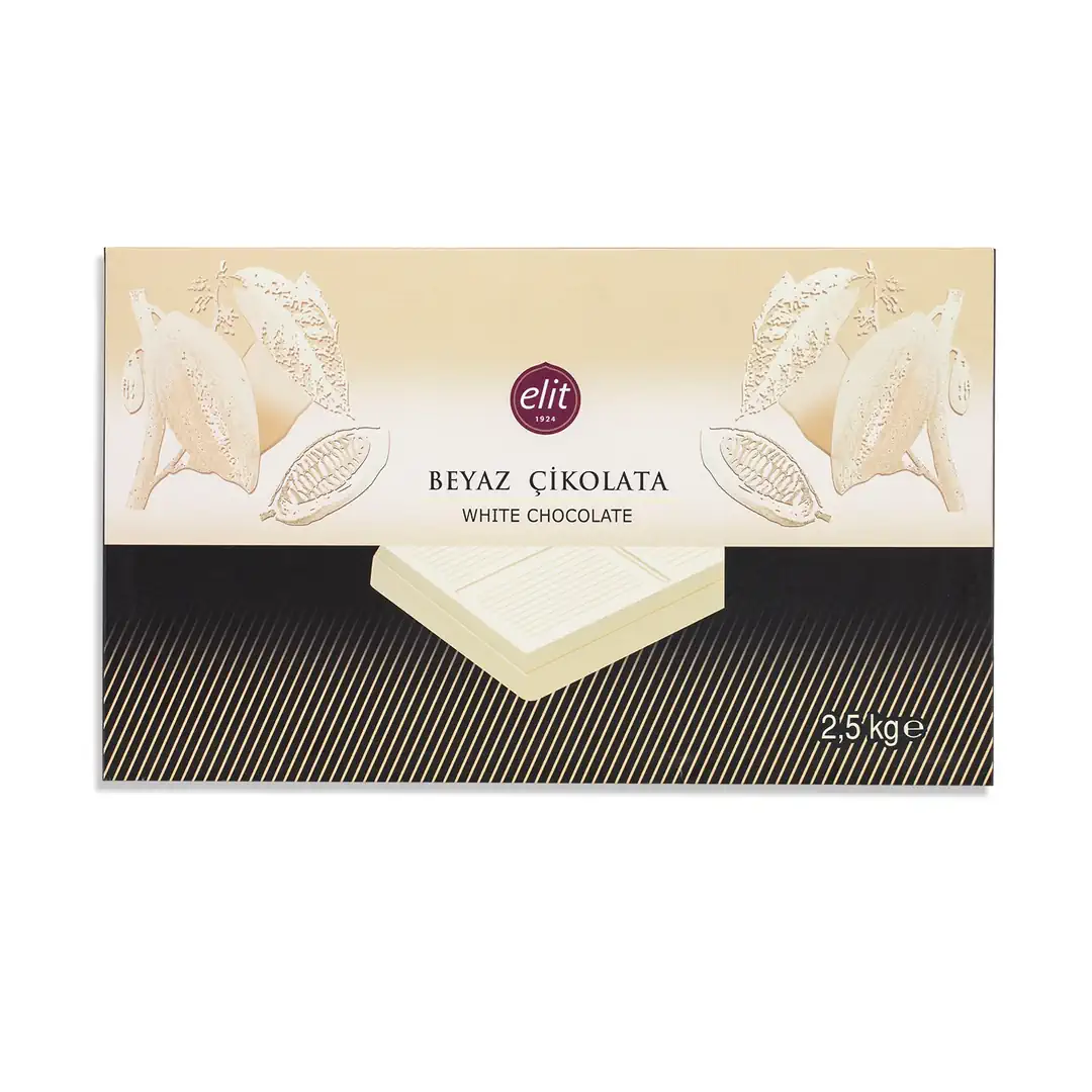 Elit Beyaz Kuvertür Çikolata 2,5 Kg
