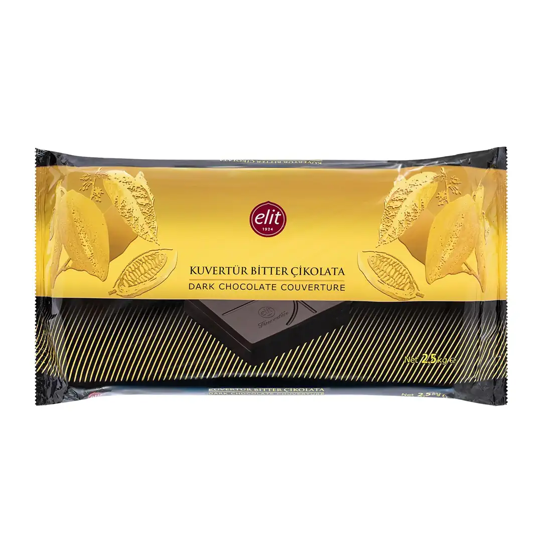 Elit Bitter Kuvertür Çikolata 2,5 Kg