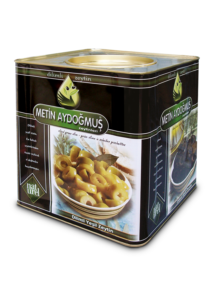 Metin Aydoğmuş Dilimlenmiş Yeşil Zeytin 7 Kg