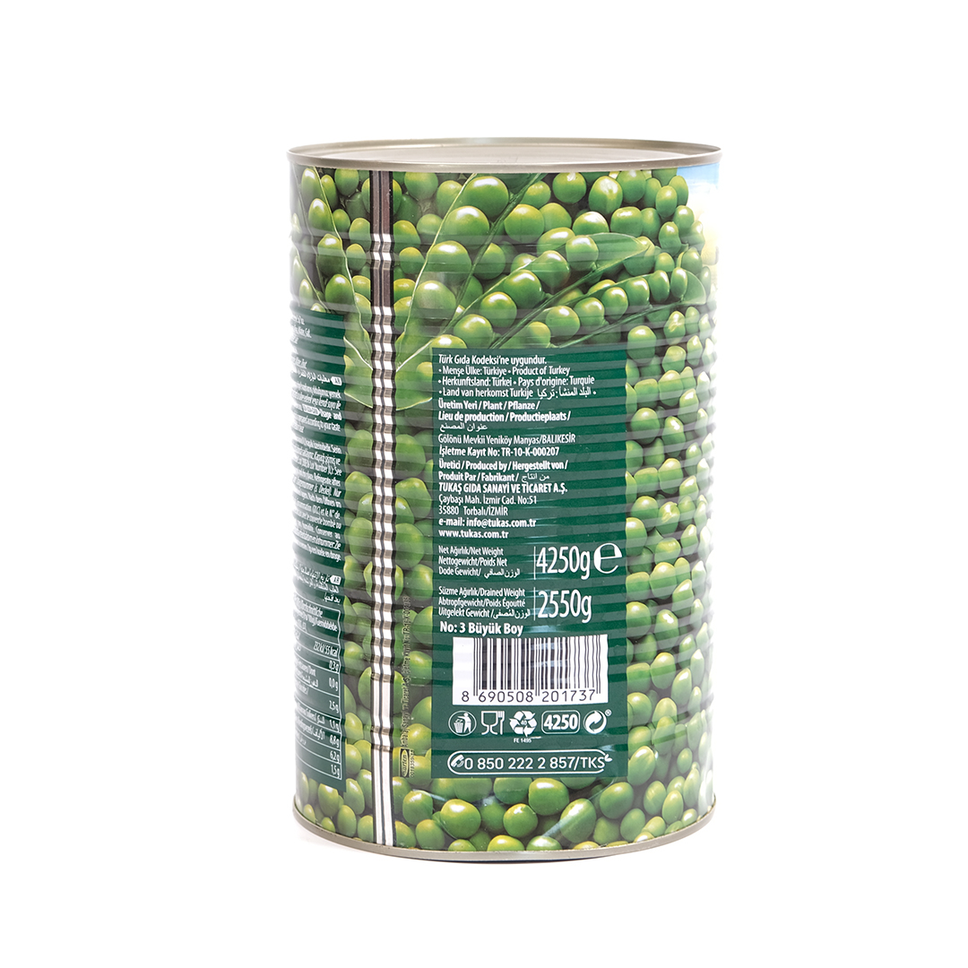 Tukaş Konserve Bezelye 5 Kg