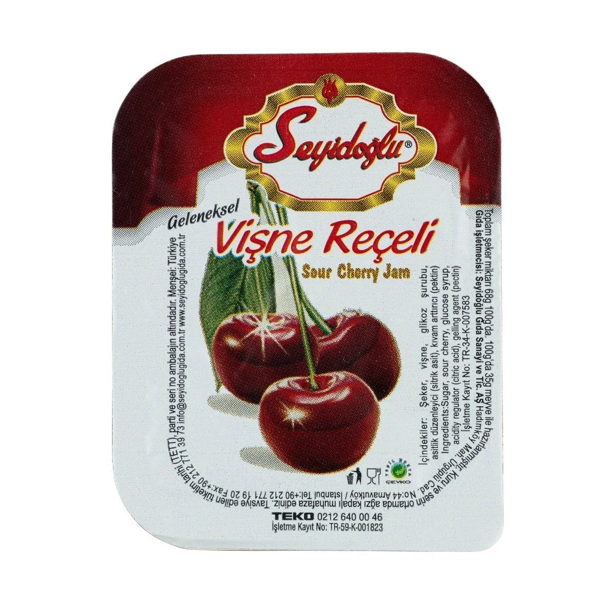 Seyidoğlu Geleneksel Vişne Reçeli 20 GR*100 Adet
