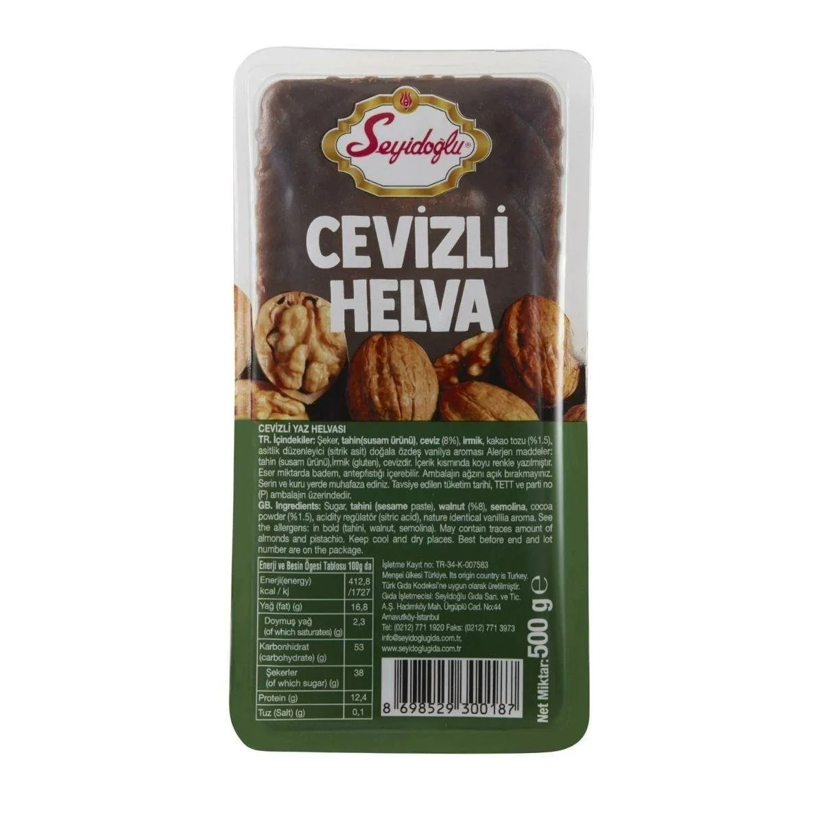 Seyidoğlu Yaz Helvası Cevizli 500 Gr