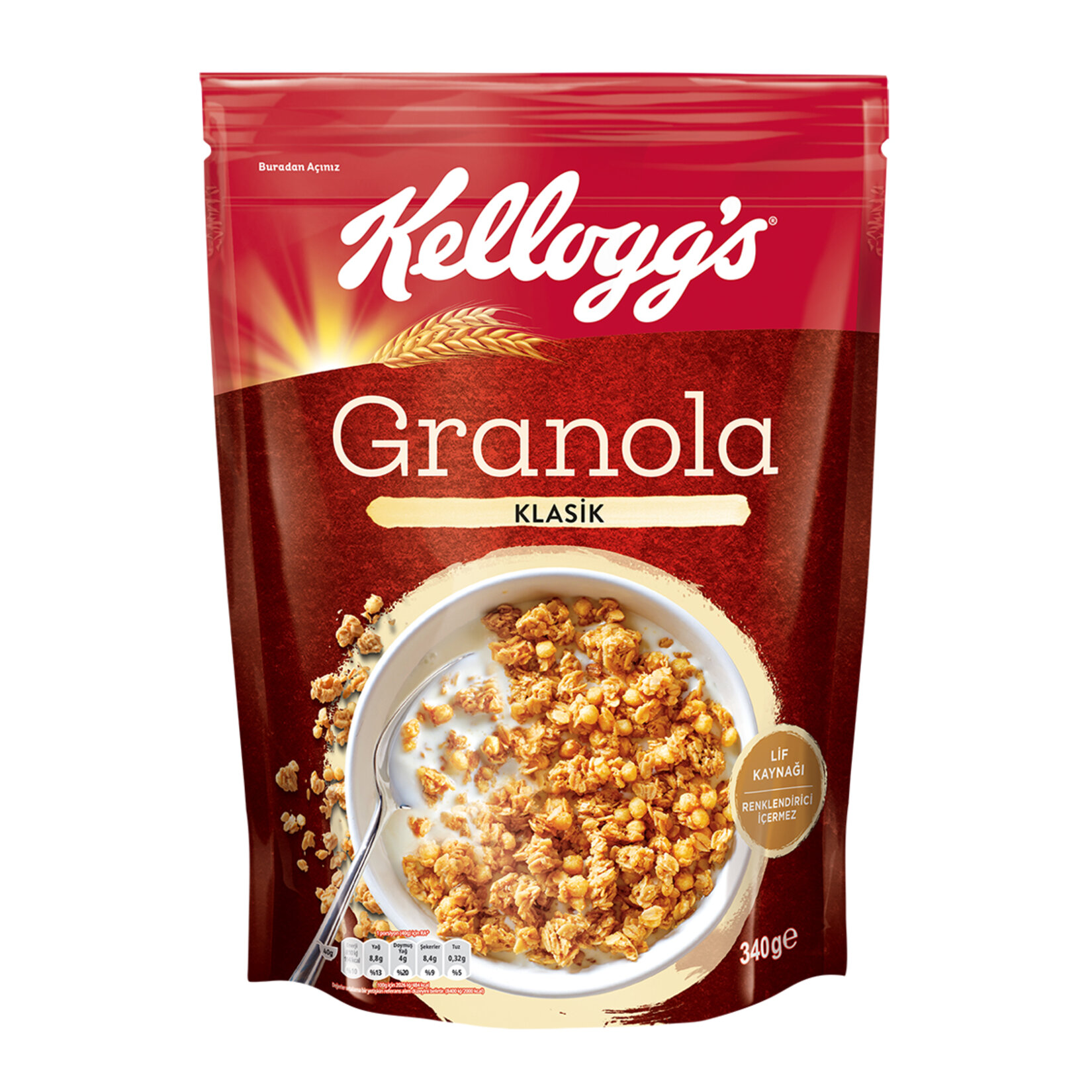 Ülker Kellogg's Granola Klasik 340 Gr
