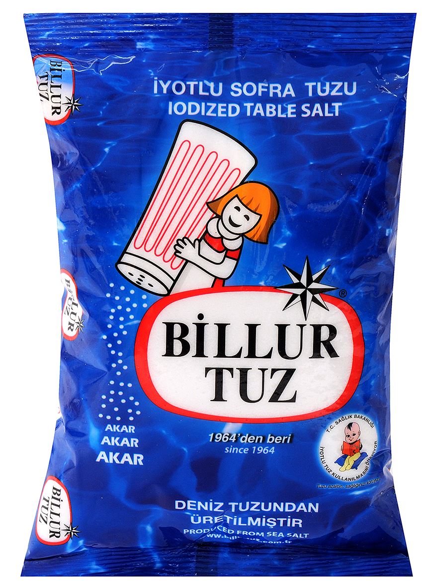 Billur Tuz İyotlu 750 Gr*20 Adet