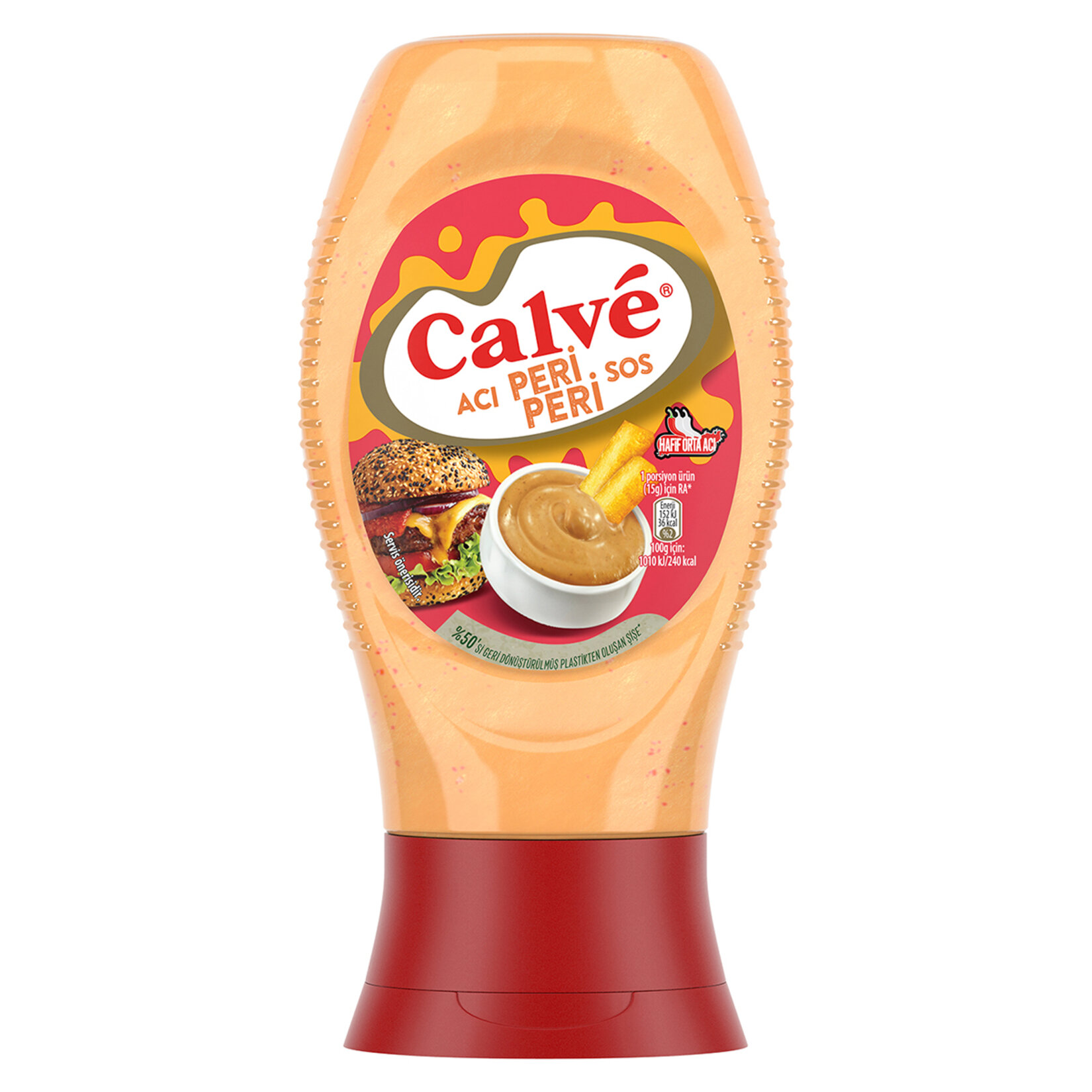 Calve Acı Peri Peri Sos 245 Gr*12 Adet