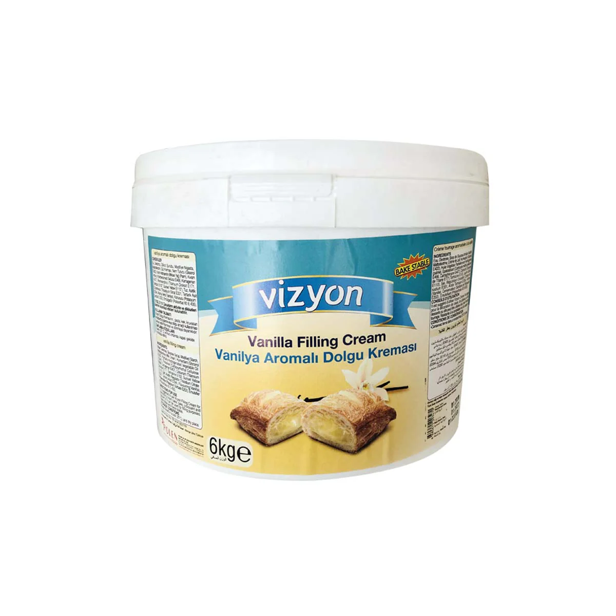 Vizyon Dolgu Kreması Vanilyalı 6 Kg