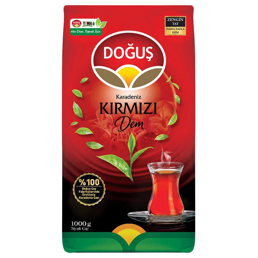 Doğuş Karadeniz Kırmızı Dem Dökme Çay 1000 Gr*12 Adet