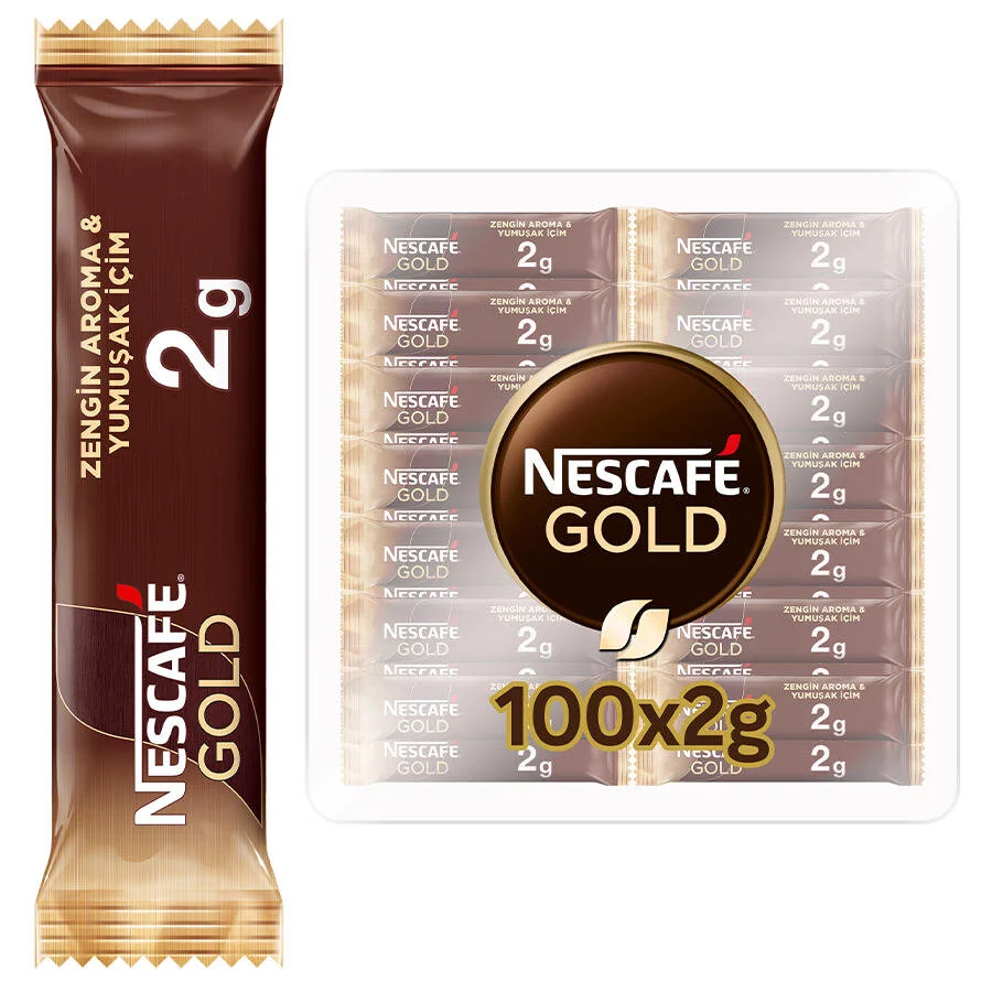 Nescafe Gold Stick Kahve 2Gr*100 Adet