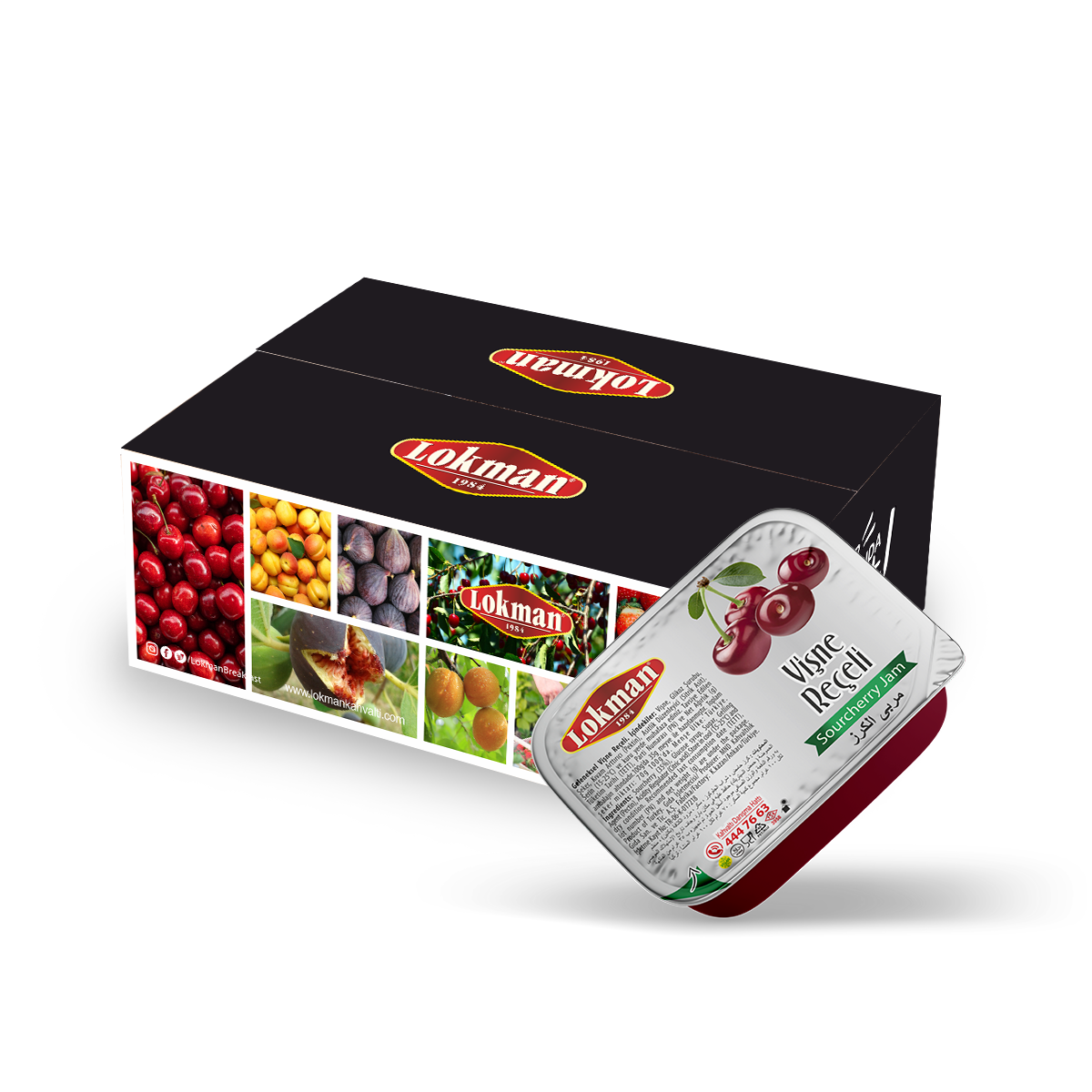 Lokman Piknik Vişne Reçeli 20 Gr 100 Adet